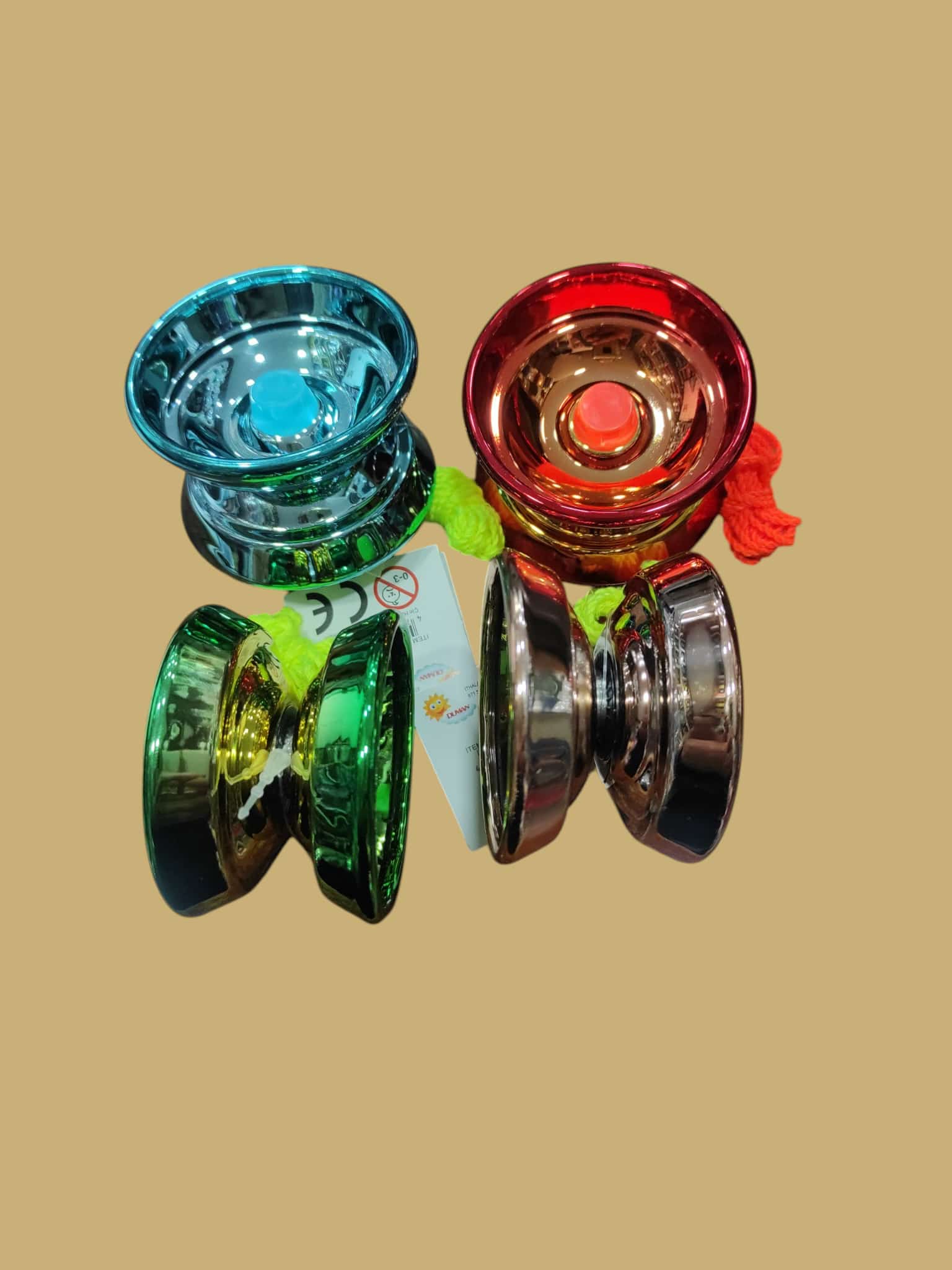 toptan oyuncak metal renkli yoyo 12 li dmn353-3